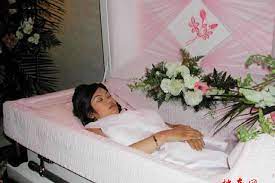 Famous people with open casket funerals video, vol. Beautiful Girls Women Dead In Their Coffins