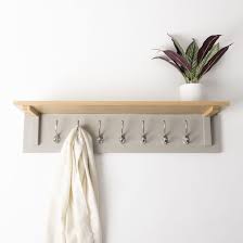 Floating Shelf With Metal Hooks