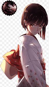 Please don't add this tag to monochrome images. Black Hair Anime Kimono Brown Hair Anime Girl Short Hair Cg Artwork Black Hair Png Pngegg