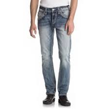 Rock Revival Mens Migwel A204 Alternative Straight Jeans