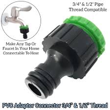 pvc adaptor tap connector 3 4 with 1 2
