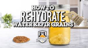 rehydrate water kefir grains recipe
