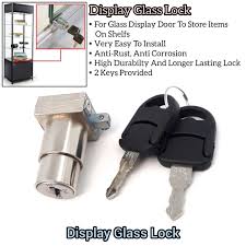 Display Glass Lock With Two Keys For