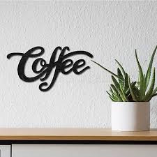 Creatcabin Wood Cutout Coffee Sign