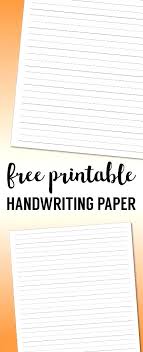 Lined Paper Kindergarten Free Printable Lined Paper Handwriting