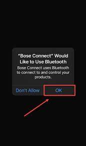 how to fix bose connect app does not