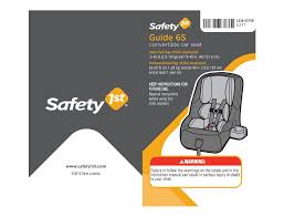 Safety 1st Guide 65 Car Seat User