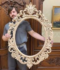 Buy Baroque Oval Mirror Frame Large