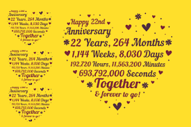 celebrate 22nd wedding anniversary
