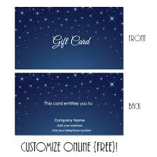 Free Printable Gift Card Templates That Can Be Customized Online