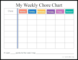 40 Timeless Printable Roommate Chore Chart