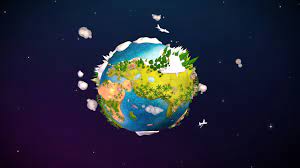 Cartoon Lowpoly Earth Planet 2 UVW ...