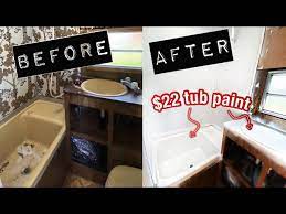 Paint Your Camper Bath Tub