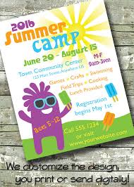 Summer Camp Kids Day Camp 5x7 Invite 8 5x11 Flyer 11x14 Daycare