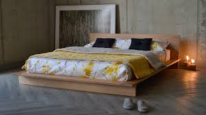 oregon low platform bed solid wood