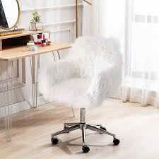 makeup vanity chair fluffy upholstered