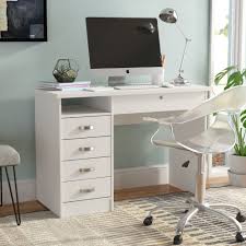 Bush salinas l shaped desk with storage in antique white. Desks Home Office Desks Wayfair