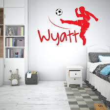 Soccer Player Silhouette Sports Wall