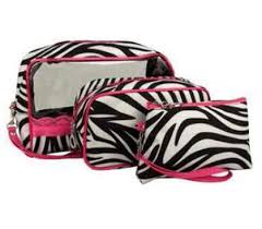 cosmetic bag set for s zebra