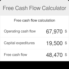 Free Cash Flow Calculator Free Cash Flow