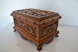 walnut wood jewelry box organizer ebay