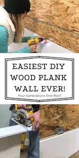 Diy White Wood Look Plank Wall Project