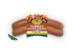turkey skinless smoked sausage rope