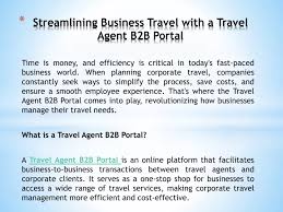 b2b portals for travel agents