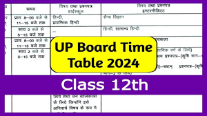 up board time table 2024 cl 12