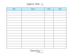 Free Printable Address Book Software With Pages Template Plus