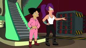 Futurama - Leela and Amy suggest on doing a commercial airline - YouTube