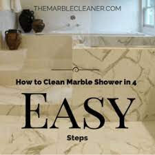 how to clean marble shower in 4 easy