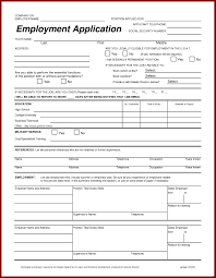 Application For Employment Form Free Printable Free Printable