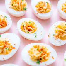 Popular all over europe and the united states, deviled eggs are a classic side dish, enjoyed by many as a party food.1 x research source the eggs can be topped with your favorite toppings including bacon, salmon and anchovies. Easy Healthy Deviled Eggs Recipe Live Eat Learn
