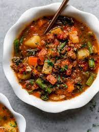 Ground Beef Soup Recipes Healthy gambar png