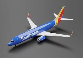 boeing 737 800 southwest livery 3d