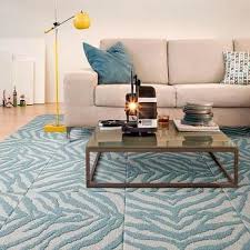 blue camouflage carpet tile s