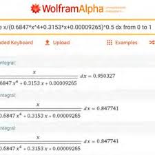 integral using wolfram alpha