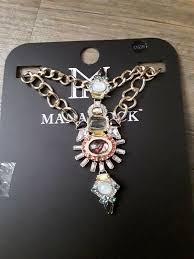 necklace large mixed colour stone mana