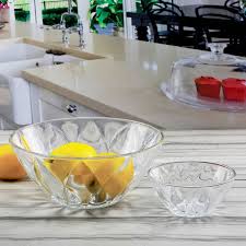 5 Piece Hampton Glass Salad Bowl Set