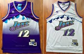 Much like the jersey, the shorts also contain the classic mountain range on the left leg along with the letters uj on the right leg. John Stockton Vintage Jersey Jersey On Sale