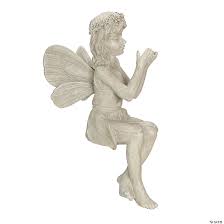 northlight 17 gray sitting fairy with