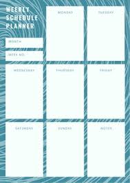 Customize 160 Weekly Schedule Planners Templates Online Canva