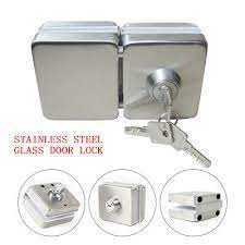 10 12mm stainless glass door lock