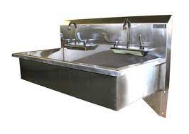 Wall Mounted Two Station Sink