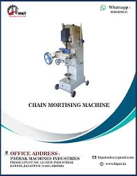 motor chain mortising machine for wood