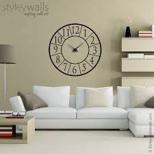Buy Clock Wall Decal Clock Wall Sticker