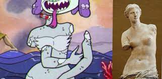 Just noticed this little detail when Cala Maria transitions to her third  form. Coincidence? : r/Cuphead