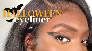 bat wing eyeliner for halloween