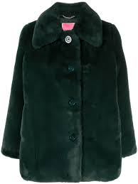Kate Spade Plush Faux Fur Jacket In
